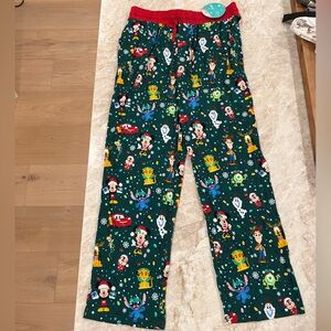 Little Sleepies Disney Christmas Party Adult Pajama Pants Size Large